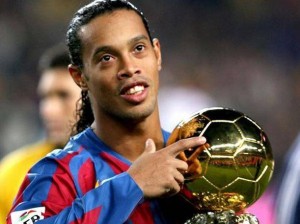 Ronaldinho trophée